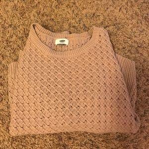 Mauve/Tan super cute sweater